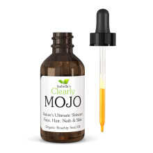 Isabella's duidelijk MOJO biologische rozenbottelzaadolie | 100% pure koudgeperste hexaanvrije olie voor haar, gezicht, nagels en nagelriemen | Drage