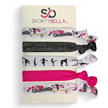 Gymnastiekhaarelastiekjes - Haaraccessoires voor gymnastiekroutines voor meisjes. Verbeter je stijl met elastieken van SportyBella 5st.