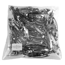 Homeford zilveren Franse clips 100-delig (80 mm)