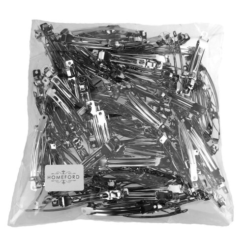 Homeford Silver French Clips 100-stykke (80 mm)