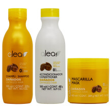 Coffret Alea pour cheveux ab  m  s    l'huile d'argan  : shampoing, apr  s-shampoing et masque