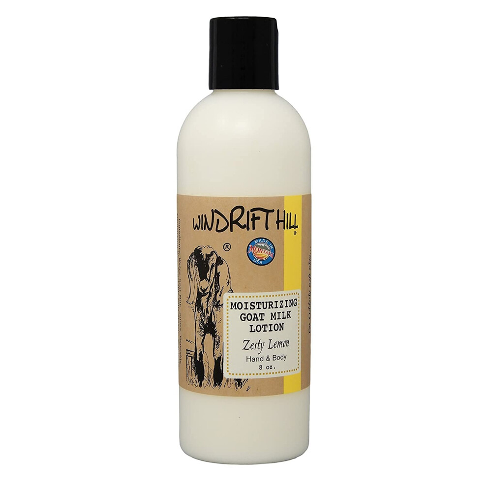 Windrift Hill Lavender (Lovely ) Moisturizing Goat Milk Hand & Body Lotion 8 Ounce Bottle
