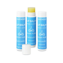 ALIDA PURE Lavender Lip Balm Cruelty Free Vegan Lip Balm Set Beeswax Free with Avocado Oil Organic Jojoba Oil and Vitamin E Natural Moisturize