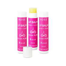 ALIDA PURE Rose Lip Balm Collection Vegan Lip Balm Set Beeswax Free with Avocado Oil Organic Jojoba Oil and Vitamin E Natural Moisturizer for D