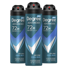 Degree Men Antitranspirant-Deodorant, Trockenspray Cool Rush, 3 St  ck, Deodorant f  r M  nner mit MotionSense-Technologie, 108 ml