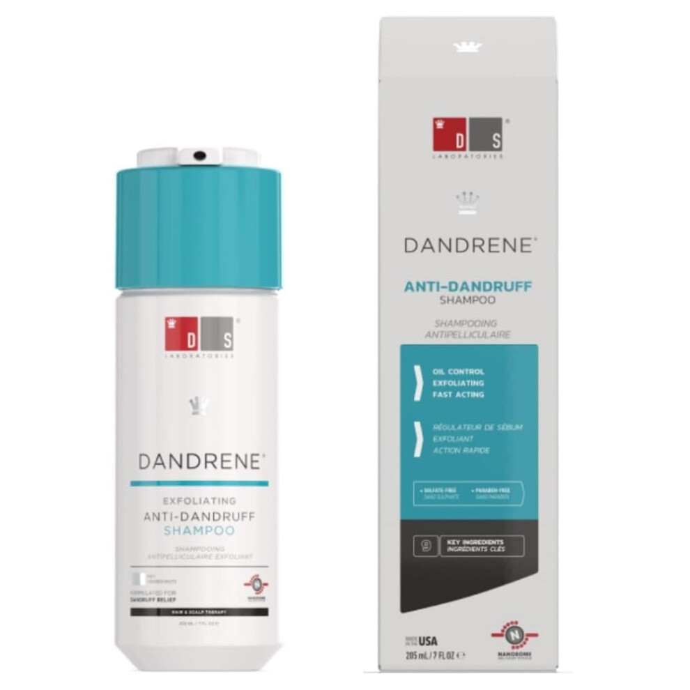 Ds Laboratories Dandrene Anti Dandruff Shampoo - Exfoliating Shampoo For Dry Itchy Scalp Dandruff Scalp Treatment Seborrheic Dermatitis & Psoriasis