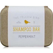 The Yellow Bird Peppermint Shampoo Bar Soap. Sulfate Free. Natural and Organic Ingredients. Anti Dandruff Itchy Scalp Psoriasis. Includes Condition