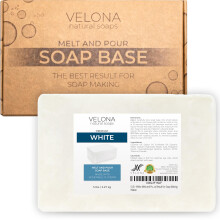 velona 5 LB - Witte smelt- en gietzeepbasis SLS/SLES vrij | Natuurlijke repen voor het beste resultaat bij het maken van zeep