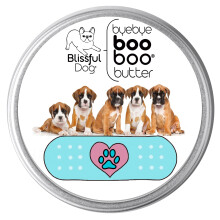 The Blissful Dog 2 onas TIN Boxer Booboo Manteiga