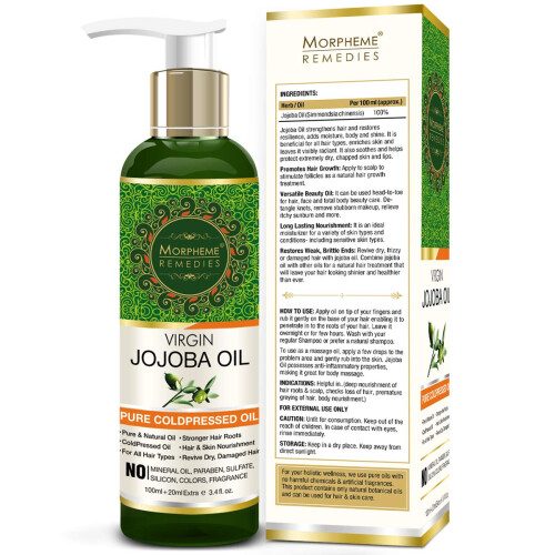 Morpheme Remedies Ψυχρής Έκθλιψης Παρθένο Έλαιο Jojoba 120ml 1
