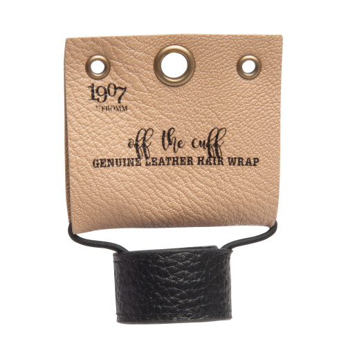 1907 Leather Hair Cuff Grey NHH062 2