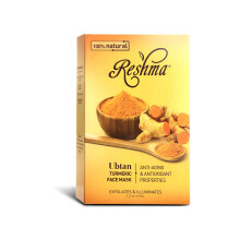 Reshma Beauty kurkuma arcmaszk (Ubtan) | Minden termszetes sszetevo - rpamag Gram Kurkuma s szantlfa | Vilgost s hidratl maszk | Haldi cer