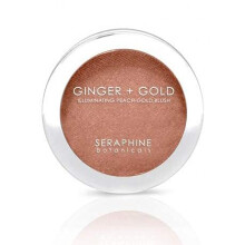 Seraphine Botanicals Ginger + Gold Rozswietlajacy brzoskwiniowy rσz do policzkσw - Weganski kolor policzkσw 0,11 oz