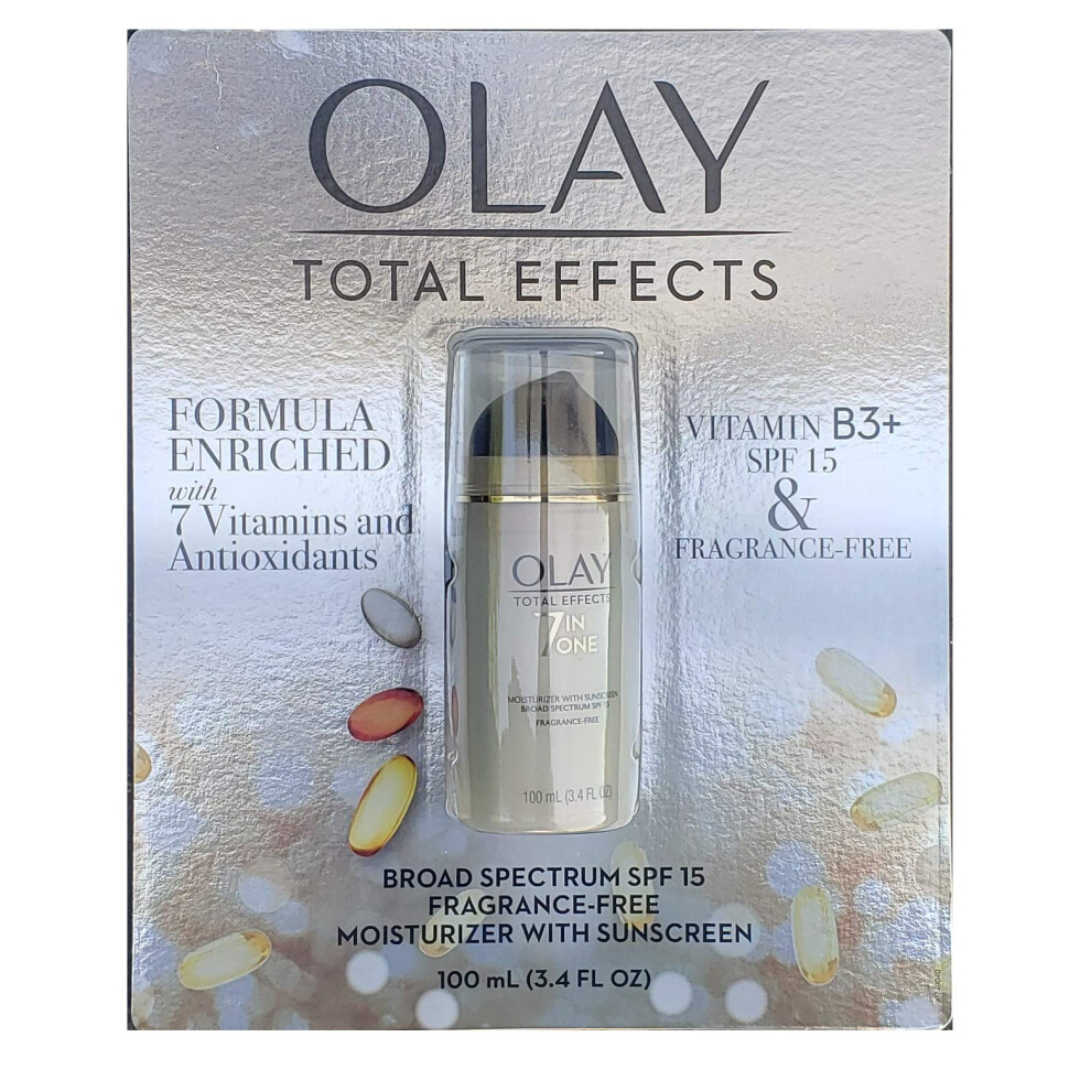 Olay 5282009 Total Effects Hydratant FPS 15 avec   cran solaire sans parfum 3,4 oz