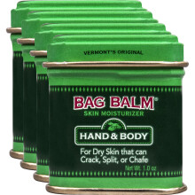 Balsamo per borsa Vermont's Original Unguento Barattolo da 1 oncia (confezione da 4) Unguento idratante per la pelle secca che pu screpolarsi o