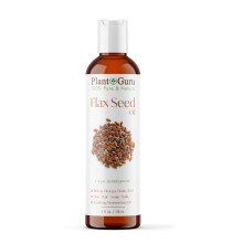Lijnzaadolie 4 fl. oz. oz. Ongeraffineerde koudgeperste 100% pure natuurlijke drager voor huid, gezicht, lichaam, vochtinbrengende cr?e en haargroei.