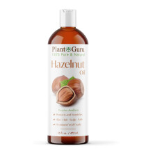 Haselnussl, 16 oz, kaltgepresster Trgerstoff, 100 % rein natrlich, fr Haut, Krper, Gesicht und Haarwachstum, Feuchtigkeitscreme. Ideal fr Creme