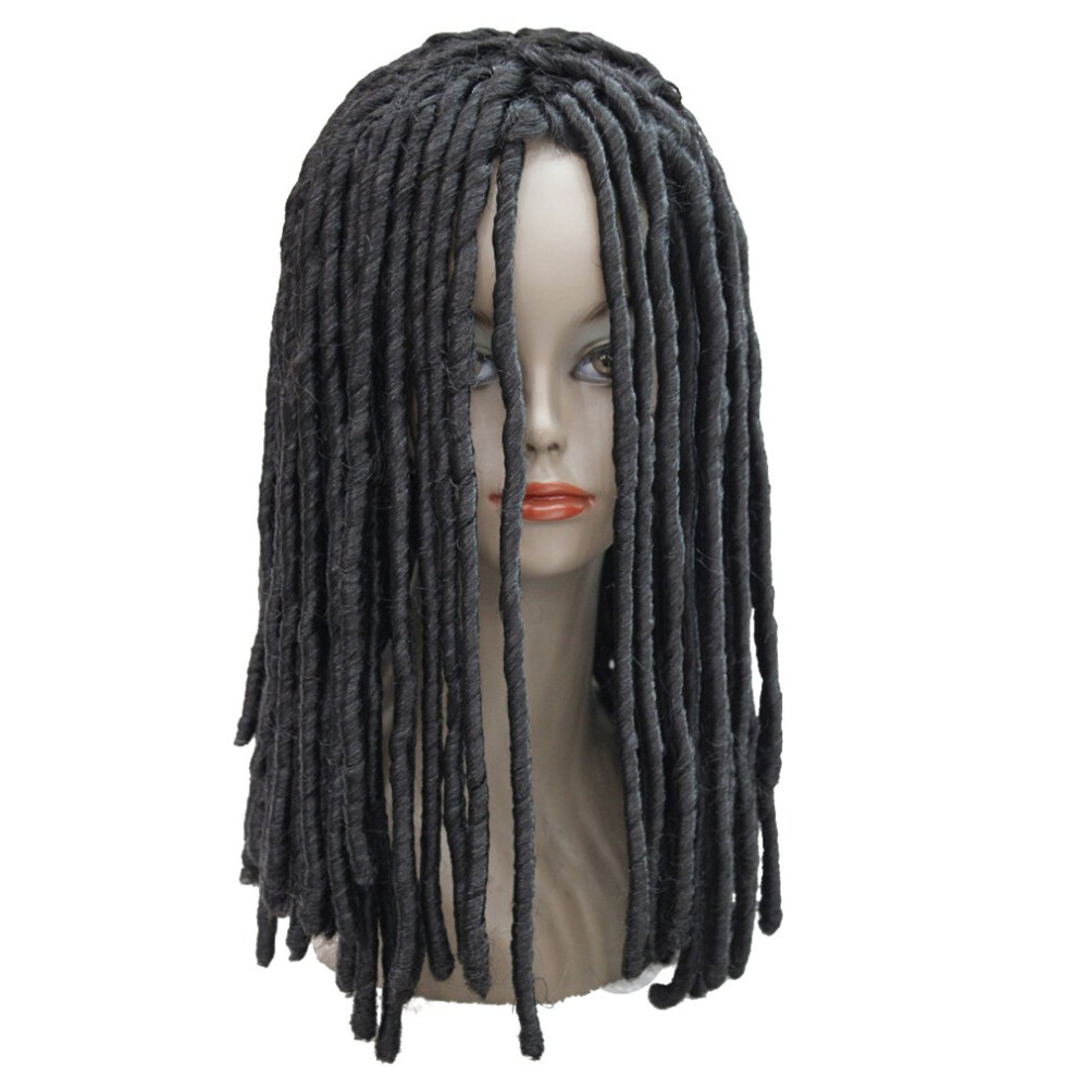 Lydell Unisex Black Twist Hair Crotchet Braids Wigs Synthetic Dreadlocks Braids Hair Wig (Natural )