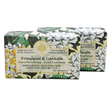 Wavertree & London Frangipani Gardenia Scented Natural Soap (2 repen) 7oz Hydraterende Franse drievoudig gemalen zeeprepen verrijkt met sheaboter - P