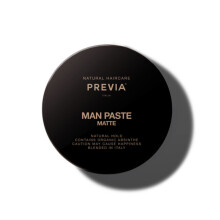 PREVIA Man Paste - Mat h?rstylingpasta til naturligt hold og tekstur | St?bende h?rpasta til kort eller langt h?r | Vegansk glutenfri sulfatfri h