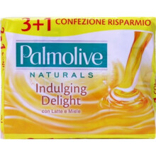 Palmolive tuh mydlo s mliekom a medom Indulging Delight 4 ks x 90 g
