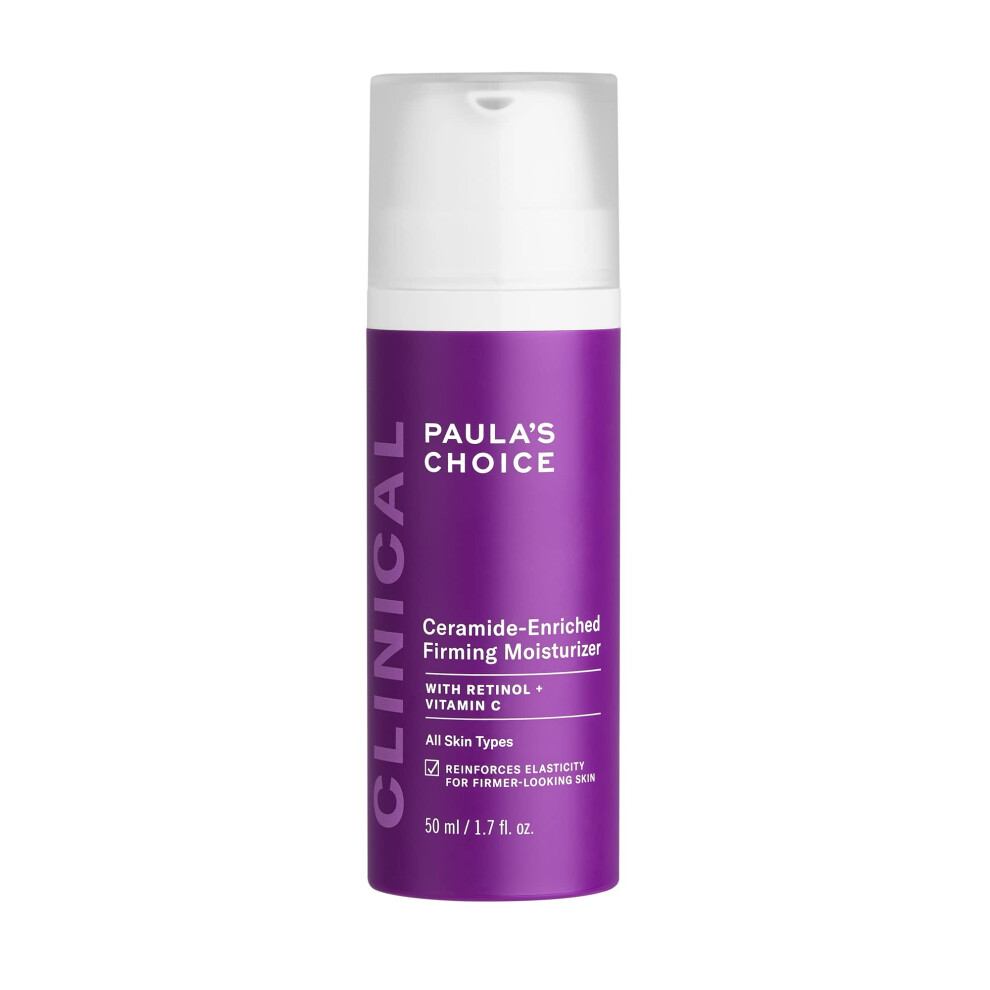 Paula's Choice CLINICAL Ceramide Enriched Firming Moisturizer  Retinol & Vitamin C  Anti-Aging & Wrinkles  1.7 Ounce