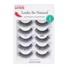 KISS Looks So Natural K   nstliche Wimpern, Multipack, leicht und bequem, Technologie mit konischen Enden, wiederverwendbar, tierversuchsfrei, kont
