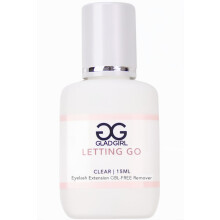 GladGirl - Solvente per extension ciglia professionale, ad alte prestazioni, sicuro e anti-goccia - 15 ml - Trasparente e inodore
