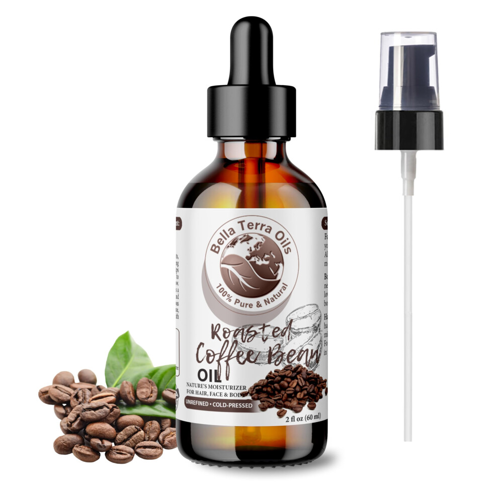 Bella Terra Oils - Roasted Coffee Bean Oil 16Oz - Bask In The Richness Of Coffee Bean Oil For Skin Infused With Vitamin E The Pinnacle Of Skin Nouri
