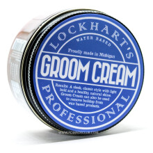 LOCKHART'S HANDCRAFTED Professional Groom Hair Cream - Bergamot Scent - Light Hold - High Shine Tangerine (3.4oz.)
