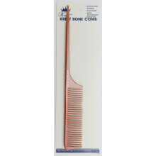 Krest Bone 10 Inch Coarse Teeth Rattail comb. Professional comb. Heat Resistant Comb. Styling Combs. Detangle Sectioning Comb.