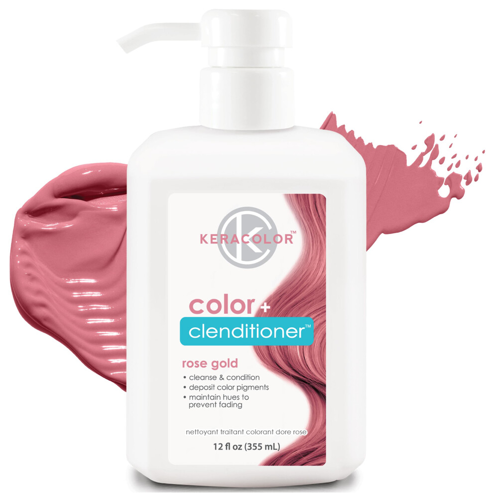 Keracolor Clenditioner Rose Gold Haarfarbe Semipermanenter Haarfarb-Conditioner, Tierversuchsfrei, 12 Fl. Oz.-image