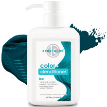 Keracolor Clenditioner TEAL Hair Dye - Semipermanentn kondicionr pro nanesen barvy na vlasy Cruelty-free 12 Fl. Oz.