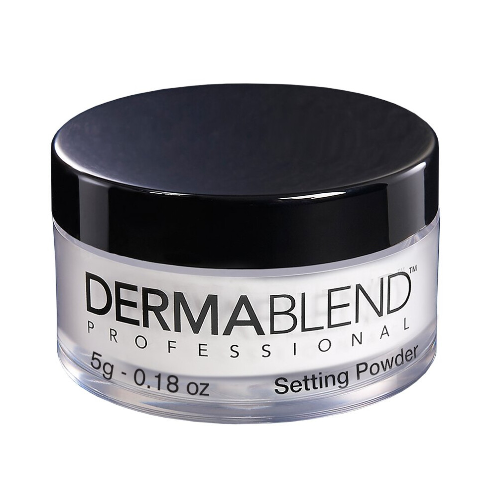 Dermablend Loose Setting Powder  Translucent Face Powder Makeup & Finishing Powder  Mattifying Finish and Shine Control   Travel Size .18oz.