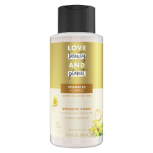 Love Beauty and Planet Shampooing with Vitamin B3 Coconut Huile & Ylang Ylang pour une reparation intensive pour le sulfate de cheveux endommage