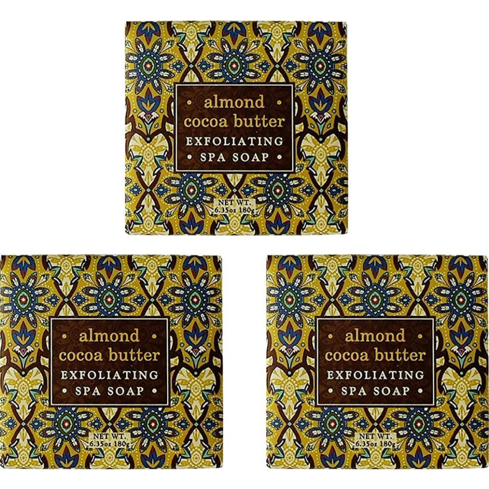 Greenwich Bay Cleansing Spa Soap Shea Butter And Cocoa Butter. Blended With Loofah And Apricot Seed No Parabens No Sulfates 6.35 Ounce (3 Pack) (F