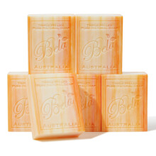 Bela Orange Zest Natural Ingredient Soap Bars Triple-French Milled Moisturizing Natural Soap Bars Gift Sulfate-Free (93g) 3.3 oz each - 6 Pack