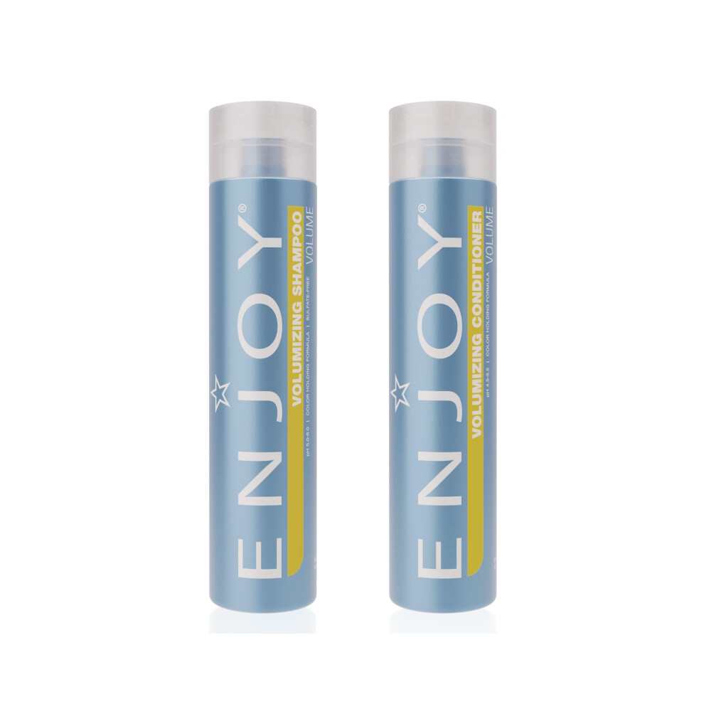Enjoy Volumizing Shampoo And Conditioner For Color Treated Hair Men And Women Curly Hair Shampoo And Conditioner - 10.1 Fl Oz