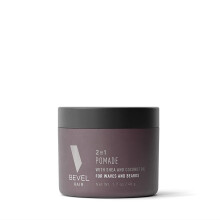 Beard Balm & Hair Pomade by Bevel with Coconut Oil and Shea Butter Beard Care for Men 1.7 oz (Packaging May Vary)