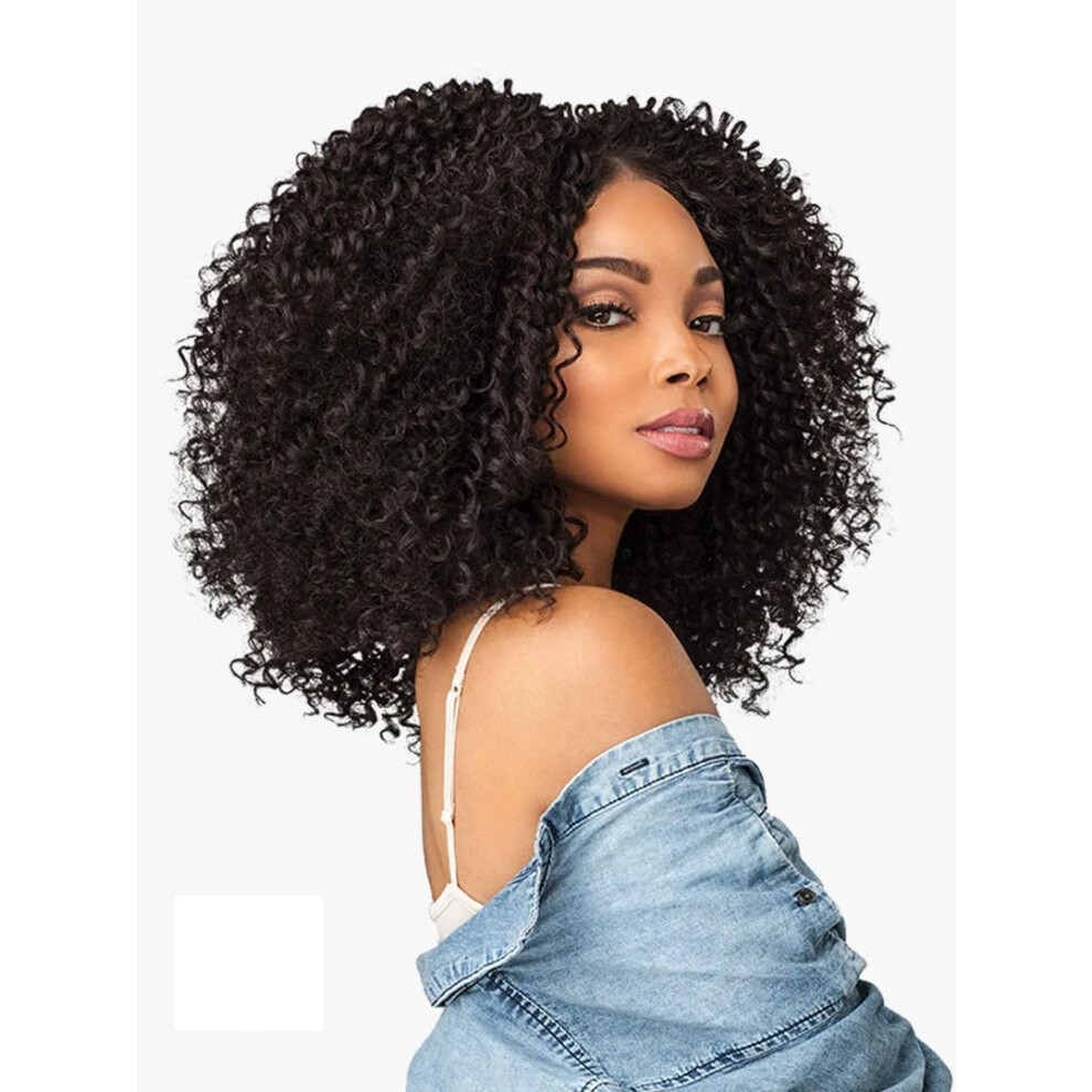 Sensationell Unisex Sensationnel Synthetic Lace Front Wig Empress Edge Curls Kinks & Co The Rule Breaker (1B)