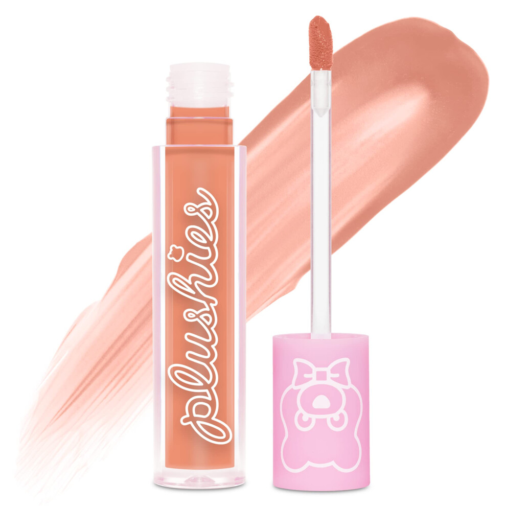 Lime Crime Plushies Soft Matte Lipstick  Melon Smoothie (Peachy Nude) - Blackberry Candy Scent - Plush  Long Lasting & High Comfort for All-Day Wear -