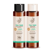Soapbox Shampoo and Conditioner Set with Tea Tree Oil Jojoba Oil Aloe and Shea Butter to Clean and Purify for All Hair Types 16 Ounces Each (Pack o