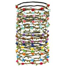 HOPEANT 18 PCS Cerchietti Fiori Multicolore Donne Ragazze Bohemien per Festival e Matrimonio
