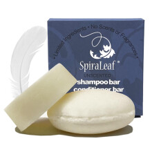 SpiraLeaf Shampoo Bar och Conditioner Bar Set Oparfymerade barer gjorda med begrnsade ingredienser Concentrated Formula Natural Oils Frgfri Til