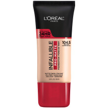 L'Oreal Paris Cosmetics Makeup Infallible Pro-Matte Liquid Longwear Foundation Nude Buff 1 fl oz.