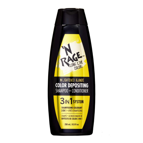 'N RAGE Color Depositing Shampoo + Conditioner 3-in 1 System N-Lightened Blond