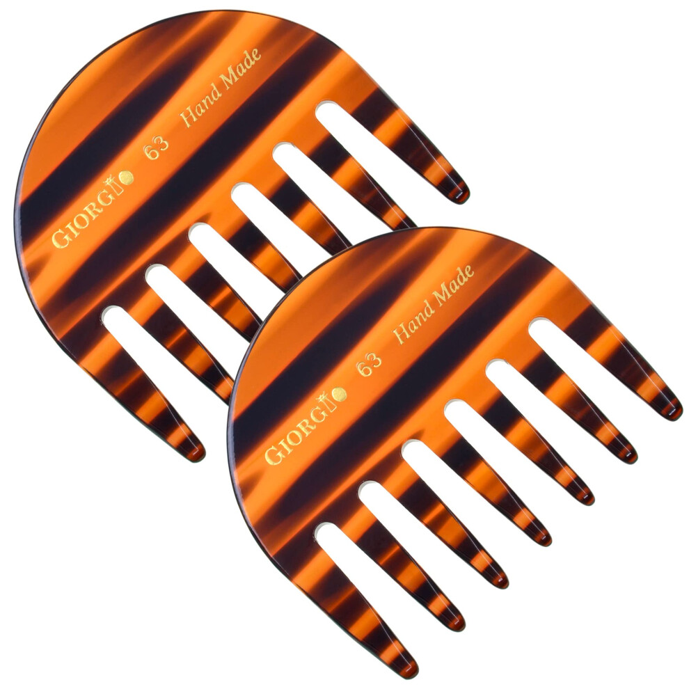 Giorgio G63 Wide Tooth Comb Detangling Comb Pocket Comb And Travel Comb Wide Tooth Combs For Women For Thick Hair Hair Detangler Comb For Wet And Dr
