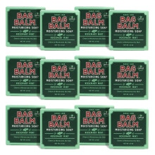 Bag Balm Vermont's Original Mega Moisturising Soap Tuh mydlo na telo a ruky pre such poko ku - mydlo s v nou rozmar nu a m ty - 12 kusov