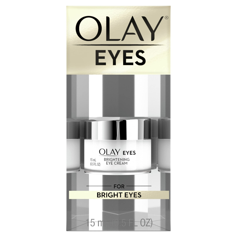 Olay Vitamin C Brightening Eye Cream to Help Reduce Dark Circles  Brightening Cream  0.5 Fl Oz