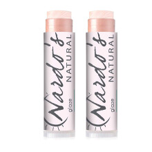 Nardo Natural's Tinted Lip Balm & Gloss for Women Hydrating Lip Moisturizer Fix Dry & Cracked Lips Organic Healing Gluten Free 2 Pack Glaze